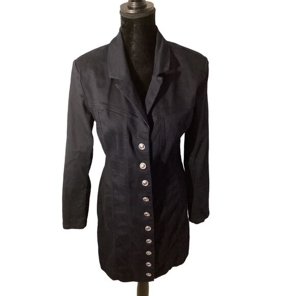 Guess Navy Button Up Dress - Picture 7 of 7